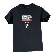 Vintage Fullmetal Alchemist Brotherhood Black tshirt Size S