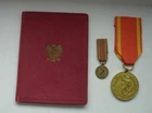 2 POLISH POLAND WWII 1939 1945 WARSAW MEDAL + doc, DEFENCE against NAZI GERMNY