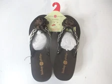 Lindsay Phillips Women's Size 9 Belle Brown Flops Classic Wedge Sandals 