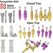 Dental fits Nobel Active NP/RP Impression Transfer Coping Open Close Tray Analog