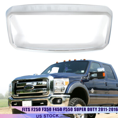 For 2011-2016 F250/F350/F450/F550 Super Duty Front Grill Chrome Frame BC3Z8200A