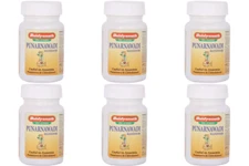 6 x Baidyanath Punarnawadi Mandoor Tablet (40tab) Useful in Anaemia & Edema