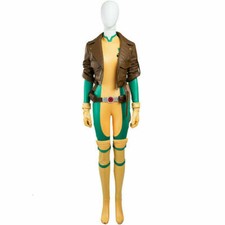 Rogue Anna Marie Cosplay Costume Jumpsuit Bodysuit Full Set Halloween Cosplay
