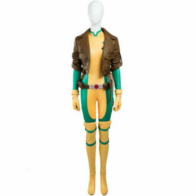 Rogue Anna Marie Cosplay Costume Jumpsuit Bodysuit Full Set Halloween Cosplay