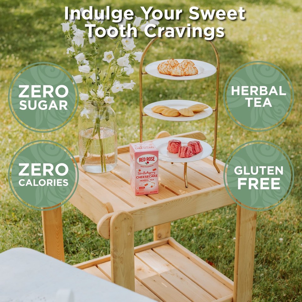 Sweet Temptations Dessert Tea Variety Pack, Zero Sugar, CaffeineFree