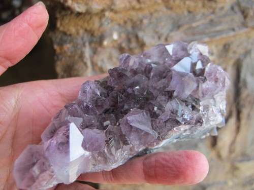 Amethyst Crystal Healing Cluster bed points intuition natural Power stone 295g - Picture 13 of 24