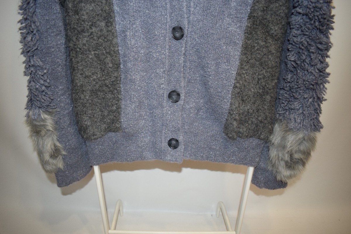 Stella McCartney Fur Free Patchwork Women's Cardigan Size 46