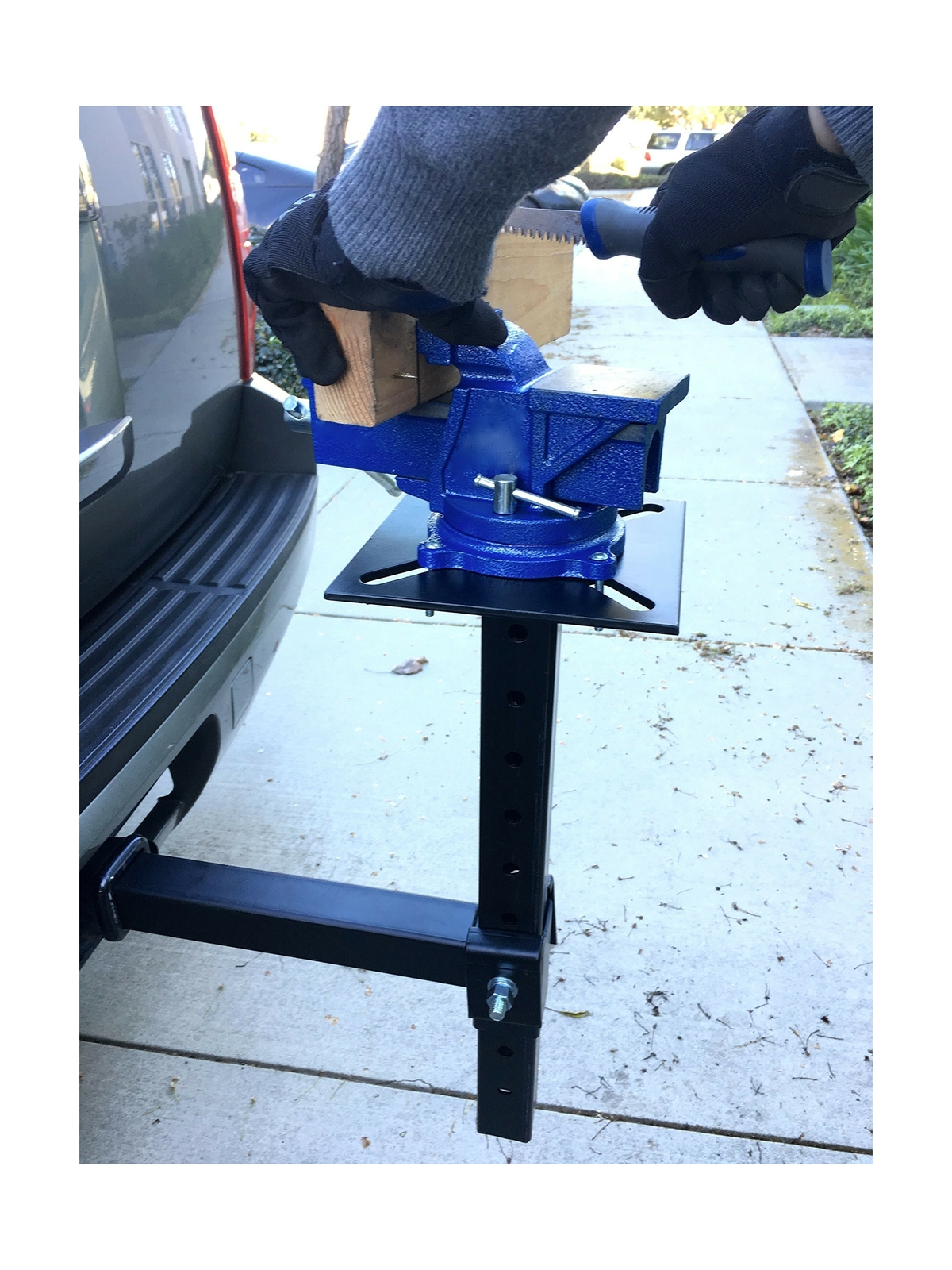 MaxxHaul 80356 Hitch Mount Vise Plate/Holder with Adjustable Height eBay