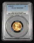 1958 D  LINCOLN  WHEAT CENT PENNY PCGS MS 65 UNCIRCULATED MS65RD US COIN MS65