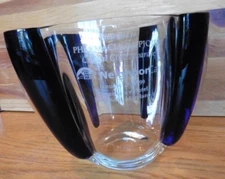 Pharmacy Award Pharmacia & Upjohn Renaissance Hotel hand blown cobalt Blue bowl