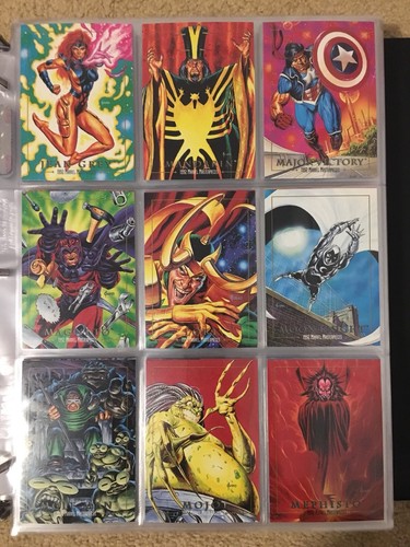 1992 Marvel Masterpieces Trading Cards COMPLETE BASE SET, #1-100 NM/M! Joe Jusko - Picture 6 of 12