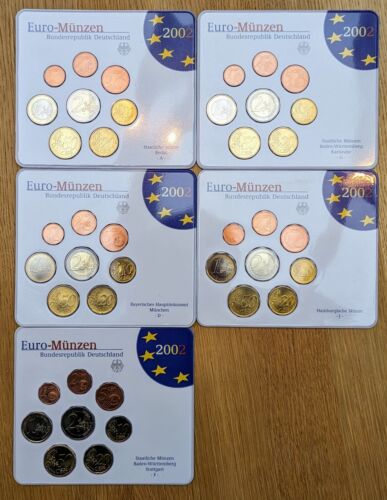 Kursmünzensatz 2002 Euro-Münzen Bundesrepublik Deutschland (A-J) - Bild 1 von 5