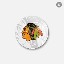 Chicago Blackhawks NHL  4'' X 4'' Round Decorative Magnet