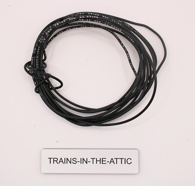 LIONEL WIRE SUPER FLEXIBLE WIRE 20 GA 10 FEET. BLACK