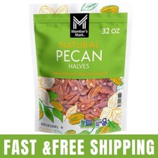 Member's Mark Natural Pecan Halves 32oz. Great Price FRESH