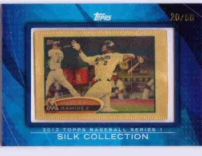 HANLEY RAMIREZ 2012 Topps Silk Collection #18 Framed Mini Series 1 Card 20/50