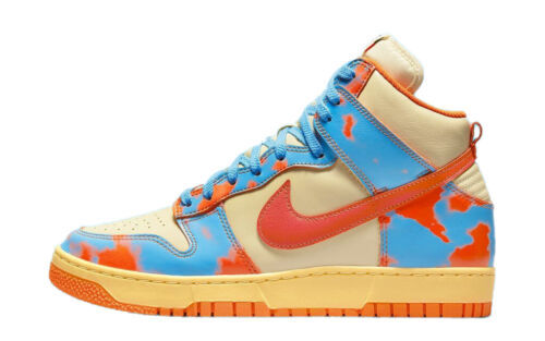 Nike Dunk High 1985 SP Men's Shoes Orange Yellow Blue DD9404 800