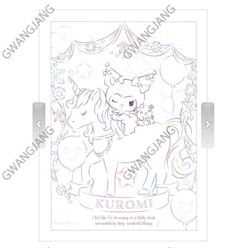 2Pcs Kuromi Coloring Book Korean Fun Famous Legend Hot Paint illustration - Picture 4 of 7