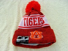 NWT New Era knit hat, OSFM, acrylic, Auburn Tigers, orange