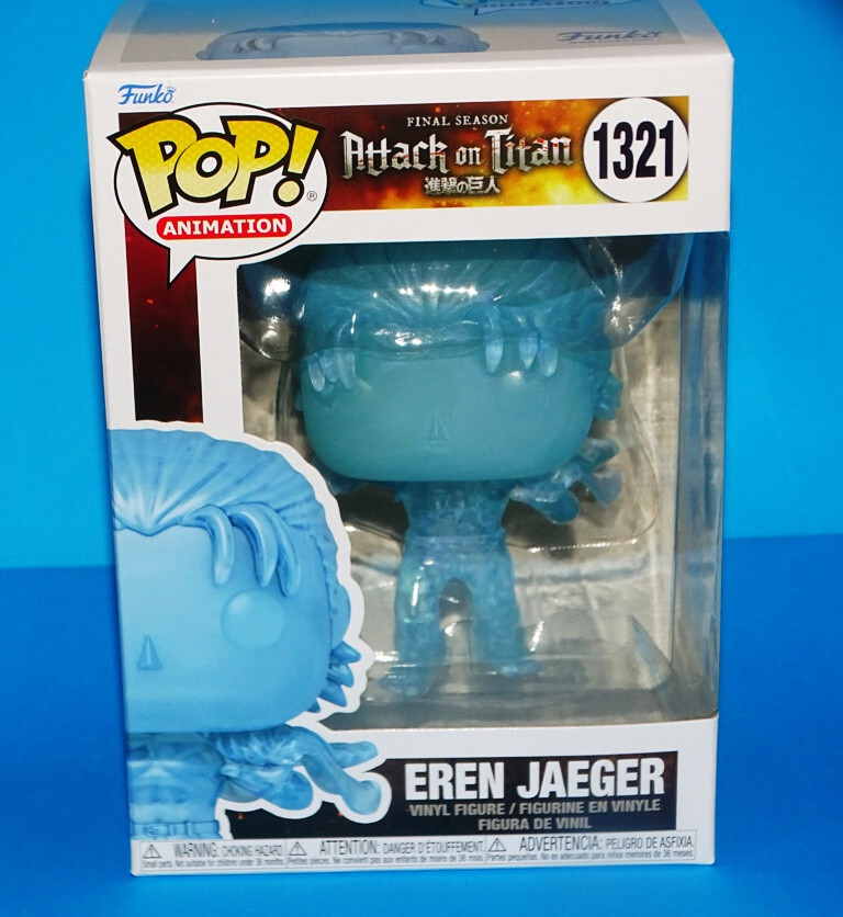 Funko Pop! Attack on Titan Eren jaeger #1321 transparent RARE+P