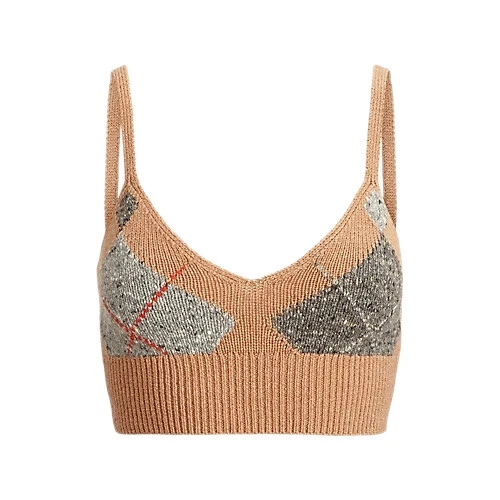 $198 Polo Ralph Lauren Argyle Mezcla Lana-Cachemira Bralette Para Mujer Talla L Foto 4 de 4