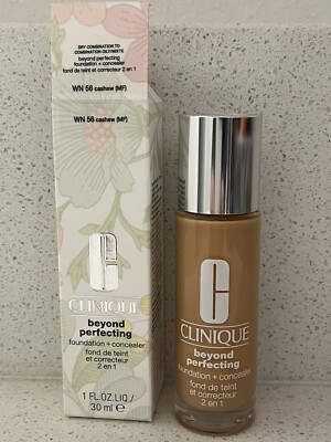 Clinique Beyond Perfecting Foundation + Concealer WN 56 Cashew MF Discontinued