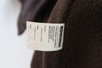 Neighborhood Storm Jacket GL-JKT Sherpa Shearling Goat Leather 
