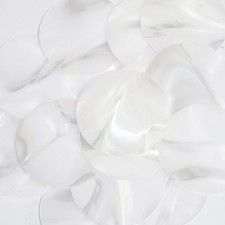 Sequin Round 2 inch Raw Silk Crystal Illusion. Large Paillettes. Made in USA.
