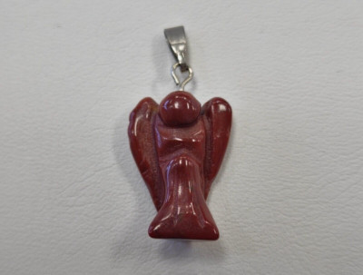 Red Goldstone Angel Pendant