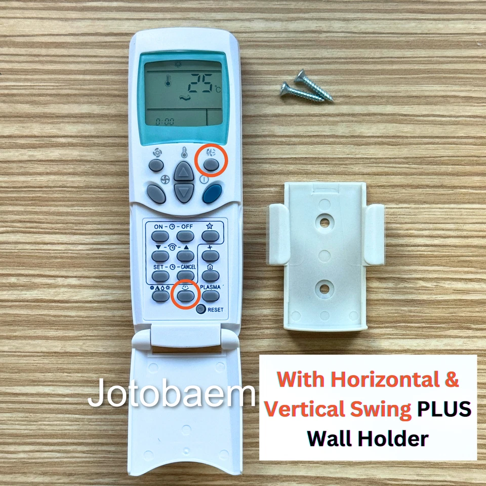 Air Conditioner Replacement Remote Control NEC RSH2421 6711AR2853H + WALL HOLDER - Image 2 of 2