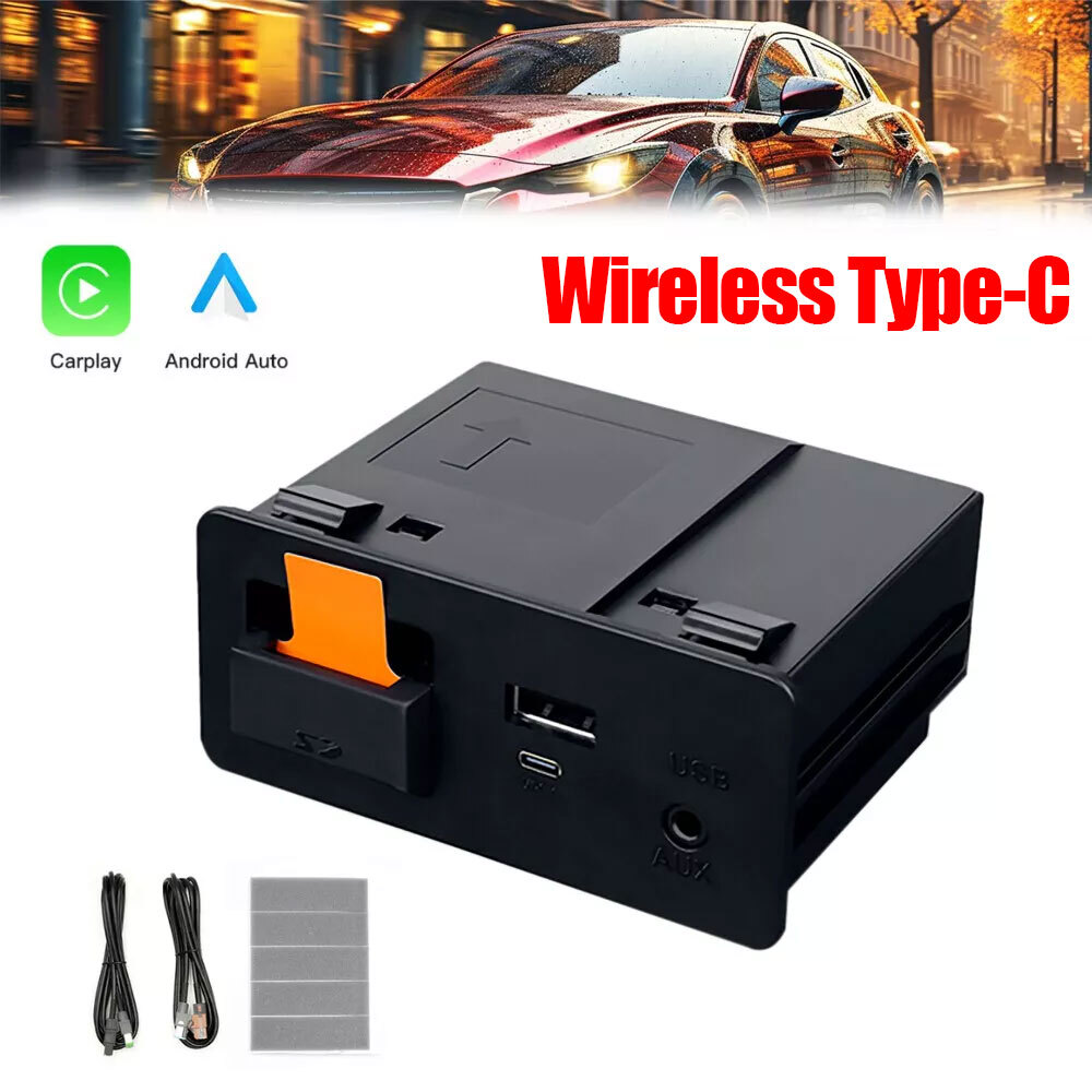 For Mazda 3 6 CX3 CX5 Wireless Type C+USB Carplay Android Auto