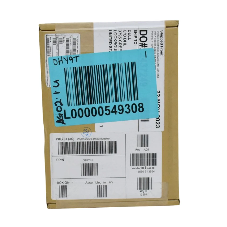 Dell QLogic FastLinQ 41164 Quad-Port 10GbE SFP+ PCIe Network Adapter CNA 0HY9T - Image 3 of 4