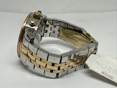 Michael Kors Ritz MK5650 Women Tri-Tone Stainless Steel 