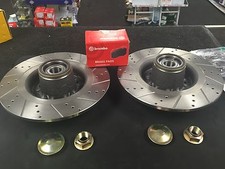 PER RENAULT MEGANE 225 2.0T DISCO FRENO SPORTIVO FORATO PASTIGLIE BREMBO POSTERIORI SCANALATE 