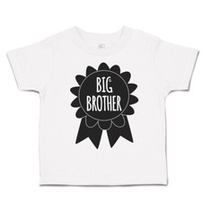 Toddler T-Shirt Big Brother Badge Style A Cotton Siblings Boy Girl Clothes