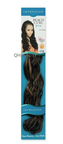 IMPRESSION SYNTHETIC HAIR EXTENSION CURLY CROCHET BRAID - BEACH CURL 22 - Picture 10 of 14
