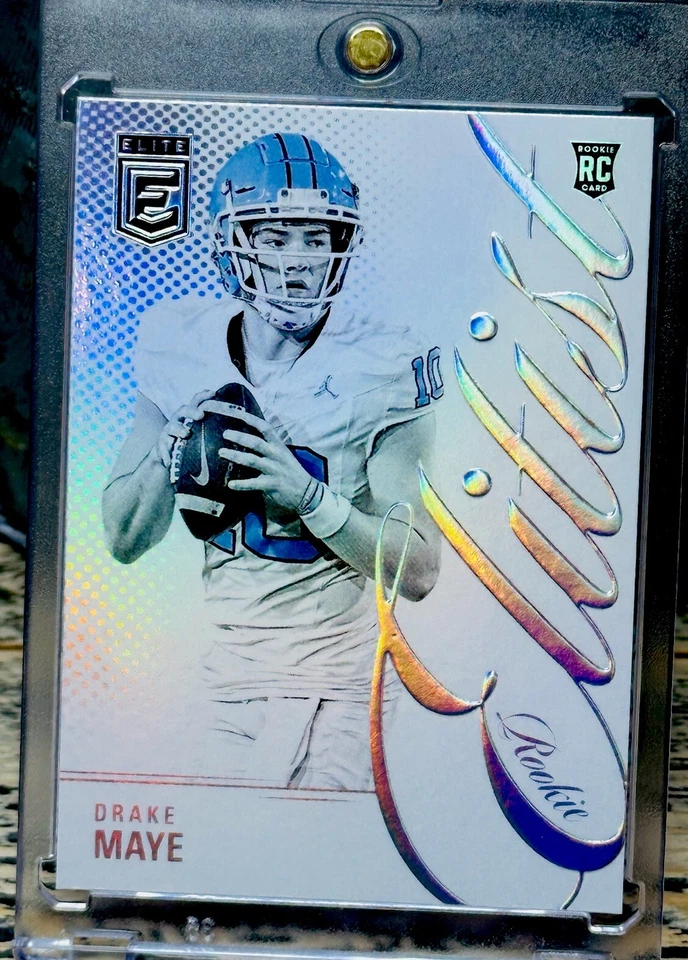 Drake Maye RARE ROOKIE RAINBOW FOIL REFRACTOR INVESTMENT SSP PANINI ROY MINT - Image 2 of 4