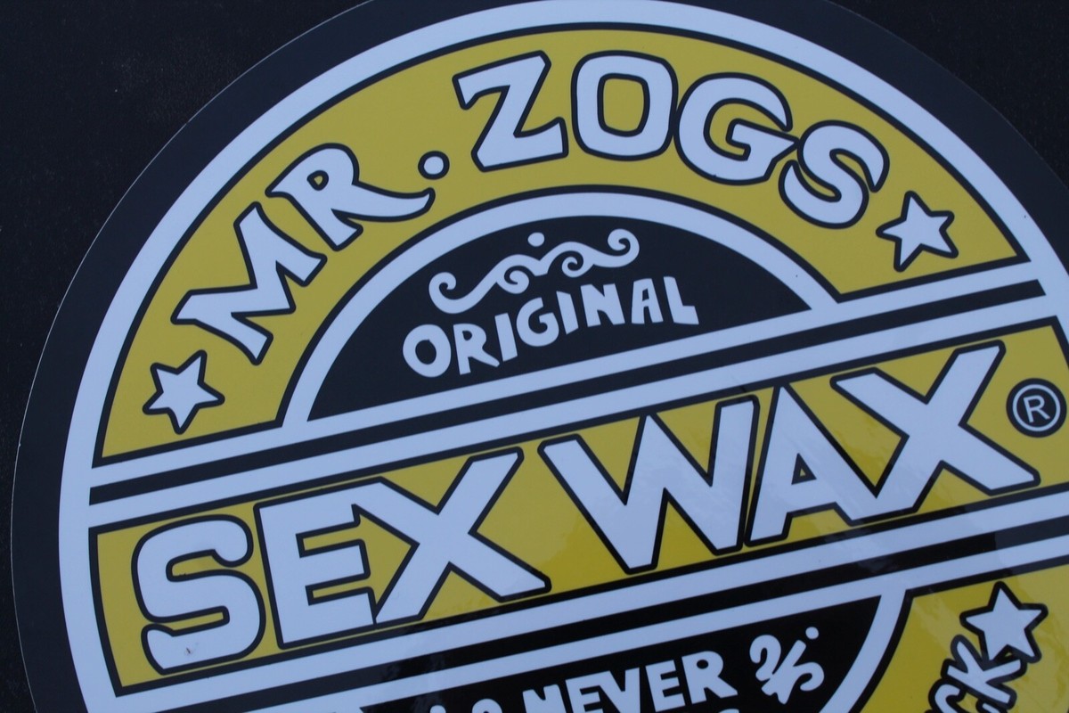 Mr Zog's Sex Wax Surfboards Surf Yellow Black Large V39C