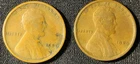 Lot of 2 - 1909 VDB Lincoln Wheat Cents (VG) - Decent Details and Appearances