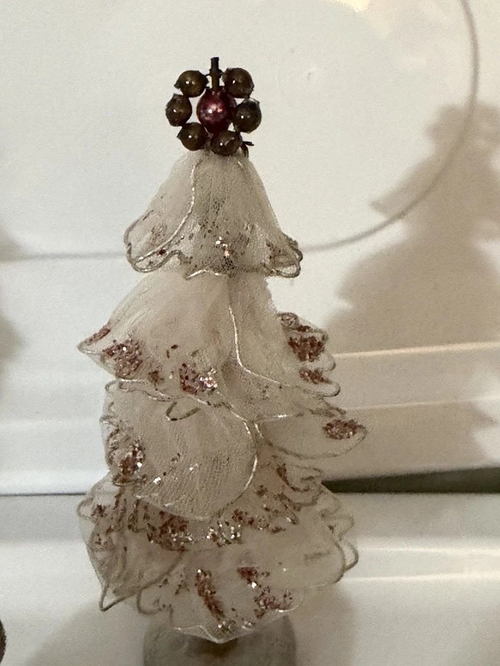 Árboles de Navidad y ángel de tul MCM vintage Foto 4 de 4