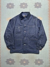 Vintage 60s 70s Dee Cee chore jacket work coat NOS raw denim 38 medium