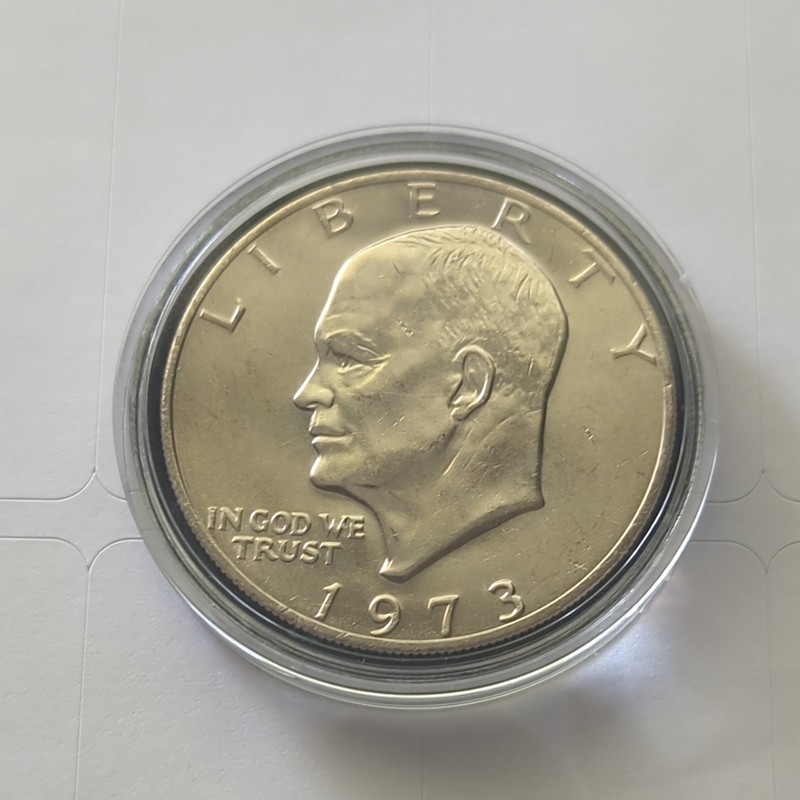 1973 P Eisenhower Dollar Choice/Gem BU/Toned