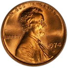 1974-D Lincoln Memorial Cent — photo from another recent sale