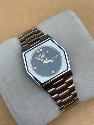 Seiko 5 Vintage 6309-6070 Automatic Day-Date Japan Men's Watch.