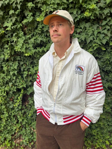 Vintage University of Hawaii Varsity Bomber Jacket USA Made — M image 2
