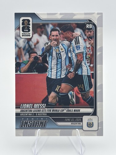 2026 Panini Instant Lionel Messi #88 World Cup Goals Record 1/33063 Argentina