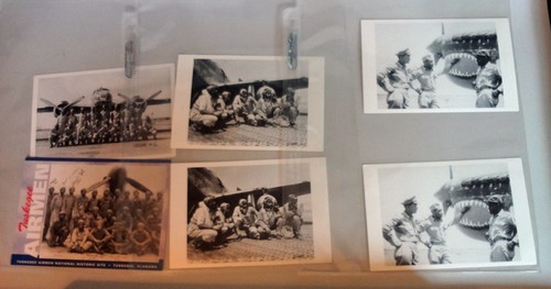 6 Vintage Postcards Tuskegee Airmen WWII 4902nd AAF 332nd Fighter 99th Squadron