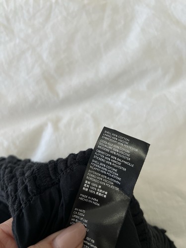 Anthropologie | Women’s XS | Black Smocked Wide Leg Embroidered Pants Lined - Picture 6 of 10