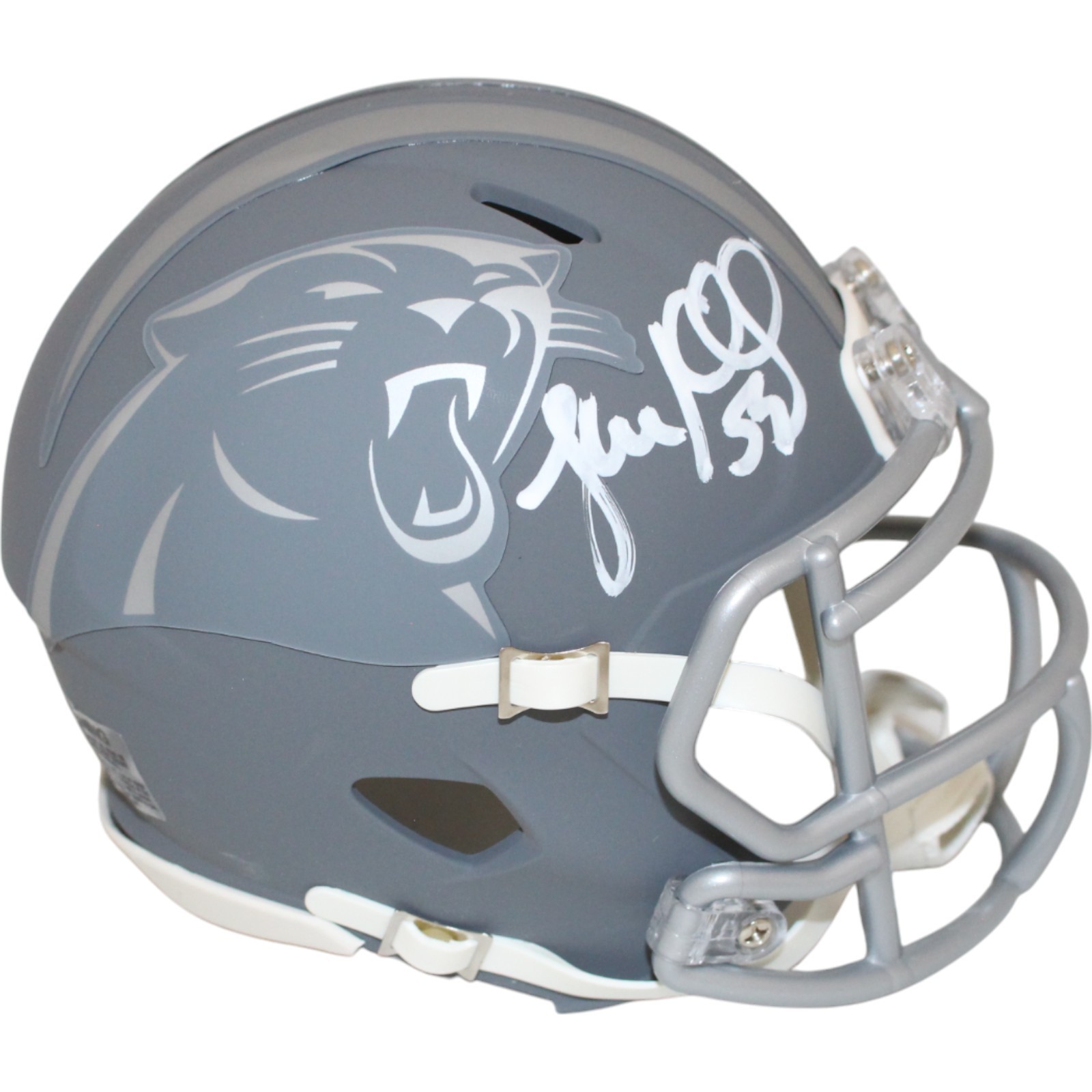 Kuechly Autographed Signed Carolina Panthers Luke Slate Mini Helmet Beckett 48854 