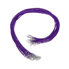 20Pcs Waxed Necklace Cord Bulk Dark Purple 2mm Dia 24" Necklace String Rope